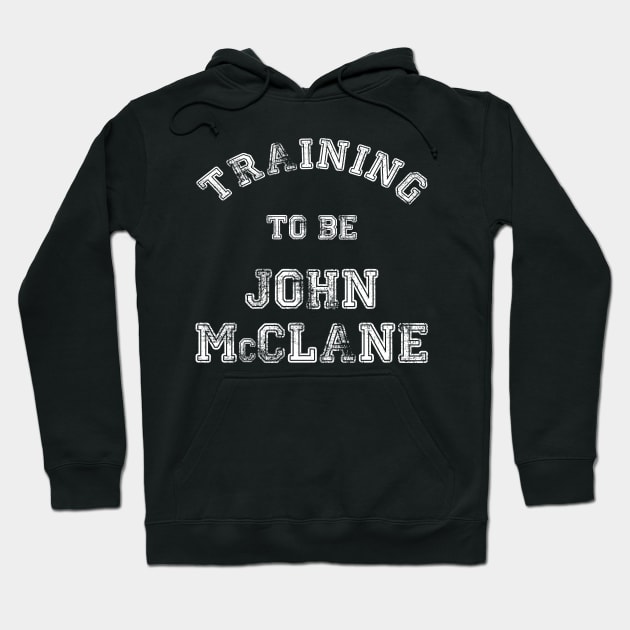 Training to be... John McClane White Hoodie by LordDanix